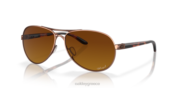 ανατροφοδότηση 42H6F479 Oakley γυαλιά καφέ ντεγκραντέ πολωμένοι φακοί, ροζ χρυσός σκελετός