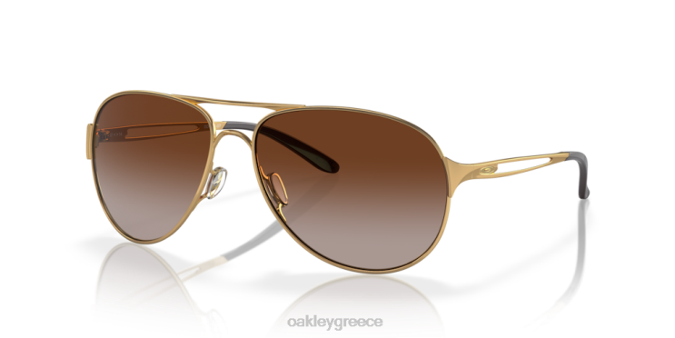 ανακοπή 42H6F509 Oakley γυαλιά σκούρο καφέ ντεγκραντέ φακοί, γυαλισμένο χρυσό πλαίσιο