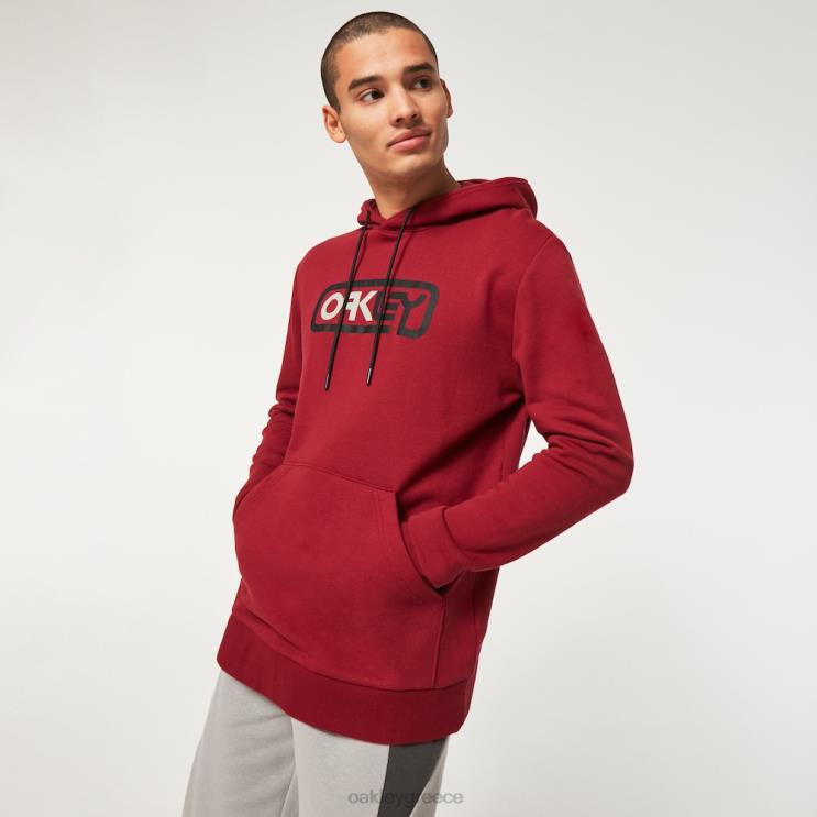 κλειδωμένο σε b1b po hoodie 42H6F2380 Oakley ρούχα σιδερένιο κόκκινο