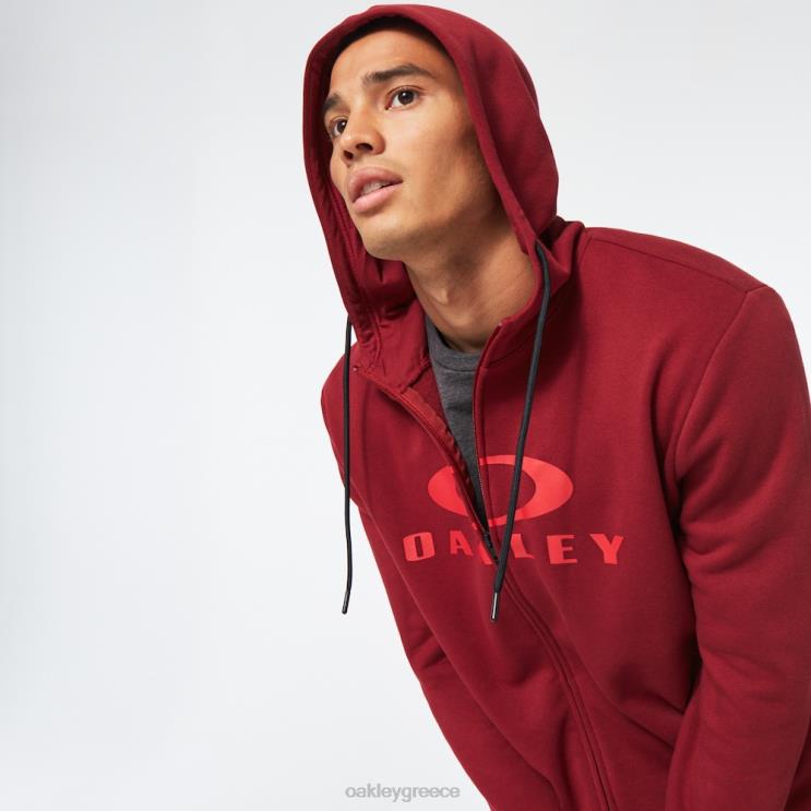 bark fz hoodie 2.0 42H6F2257 Oakley ρούχα σιδερένιο κόκκινο