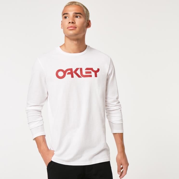 mark ii l/s tee 2.0 42H6F2585 Oakley ρούχα άσπρο