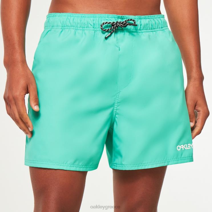 beach volley 16" beachshort 42H6F2644 Oakley ρούχα πράσινο μέντας